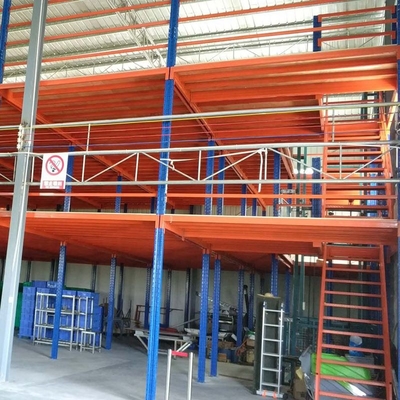2 tầng Lưu trữ Nền tảng tầng lửng Khung thép ODM Tầng lửng cho cửa hàng