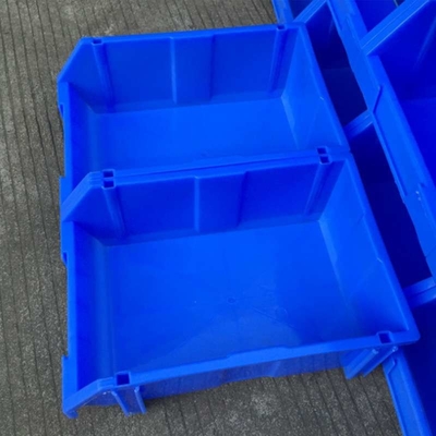 Thùng nhựa màu xanh có thể xếp chồng lên nhau 20kg Nuts và Bu lông Thùng lưu trữ